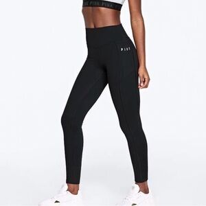 Pink Victorias secret ultimate black leggings medium NWT     2 pair